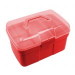 Red, Large, 32cm x 23cm Grooming Accessories Box Only by Perry Equestrian 7185